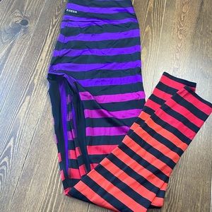 K-Deer 3XL Retired Sophia Stripe Full Leggings
